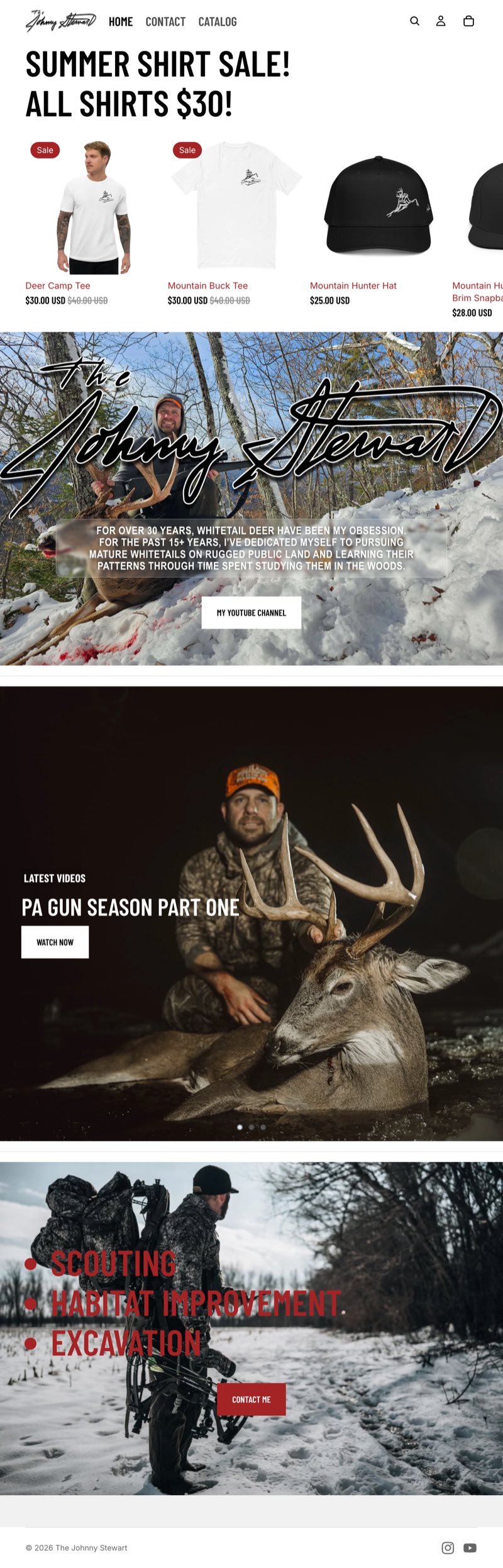 Johnny Stewart Hunt — Shopify storefront